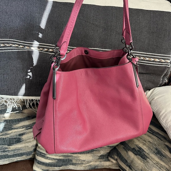 Coach Deep Red Leather Handbag - Picture 2 of 3